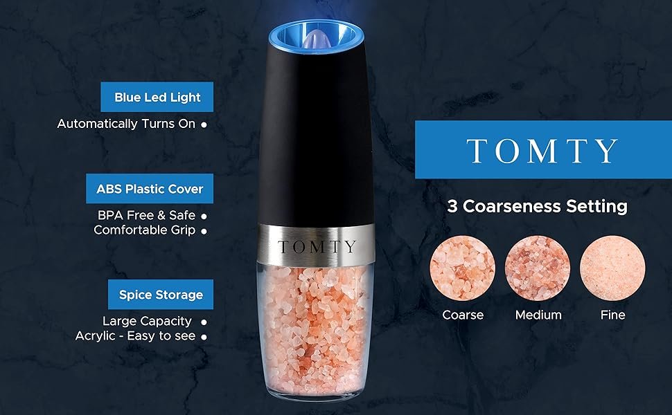 automatic salt and pepper grinder set electric pepper grinder