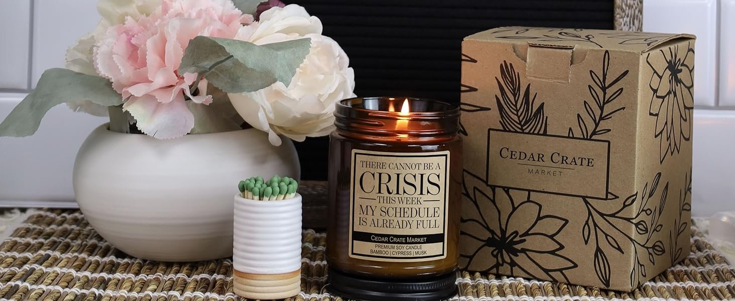 Cedar Crate Market Candle with Gift Box