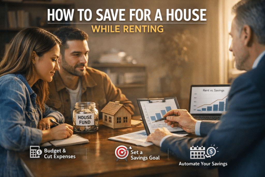 how to save for a house while renting