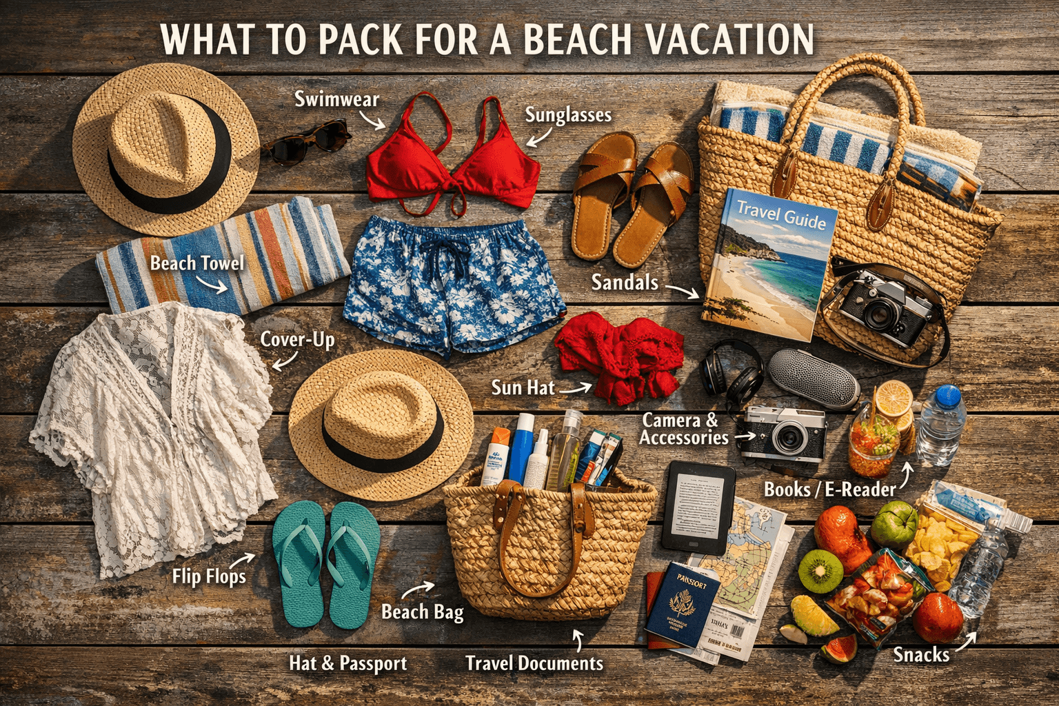 what to pack for a beach vacation